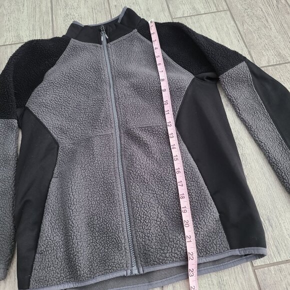 Old Navy Kids Active sherpa fleece zip-up jacket size Large (10–12) - Picture 5 of 9